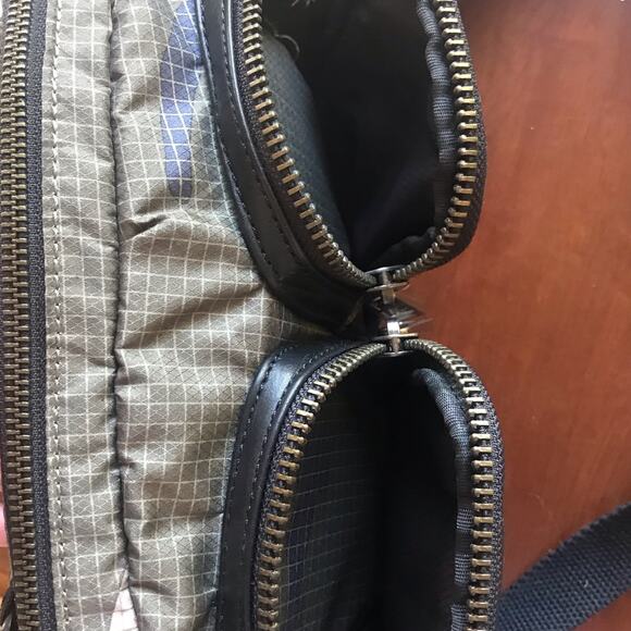 L.A.M.B. Camo Green Crossbody Bag with Zipped Pockets - Picture 8 of 10